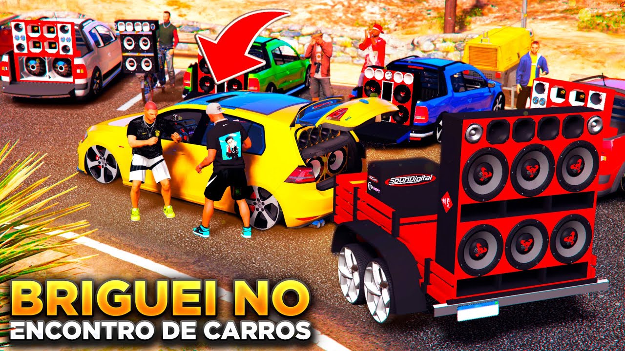 GTA V: VIDA REAL | MONTEI O MAIOR PAREDÃO DE SOM E INCOMODEI OS INVEJOSOS DO ENCONTRO DE CARROS😜|#47