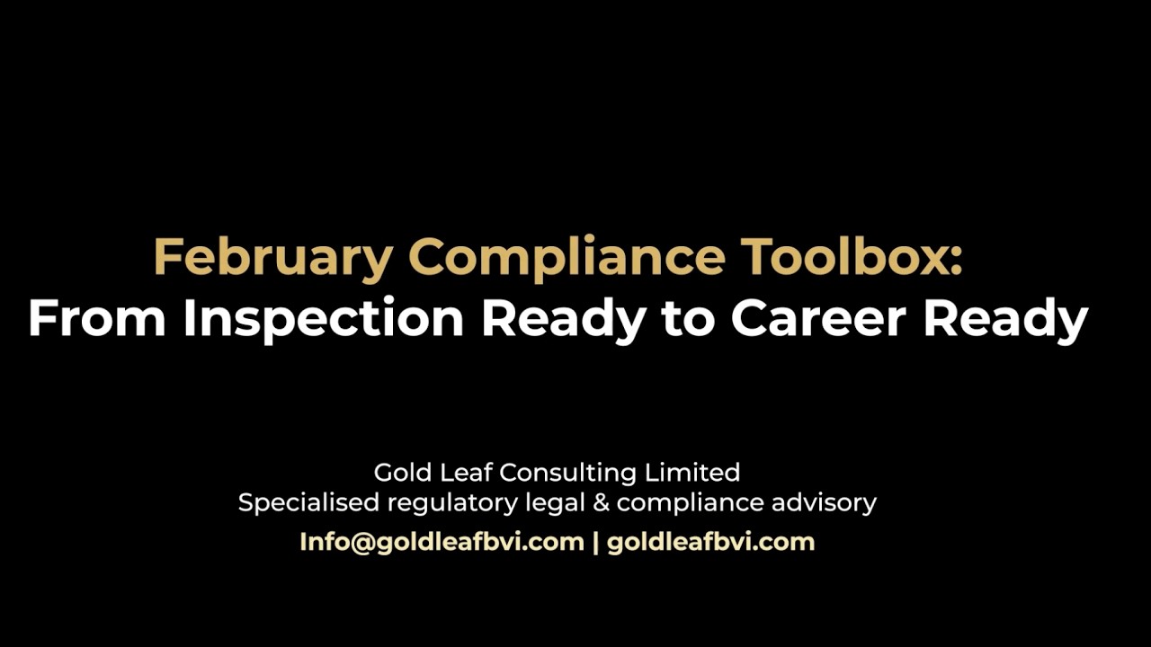 February Compliance Toolbox Series Recording | Inspection Readiness to Career Readiness