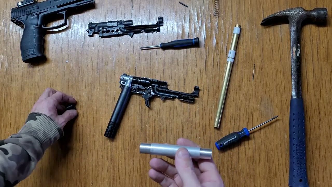 Umarex T4E HDP-50 installing Brass Barrel & new Detent and Magnets