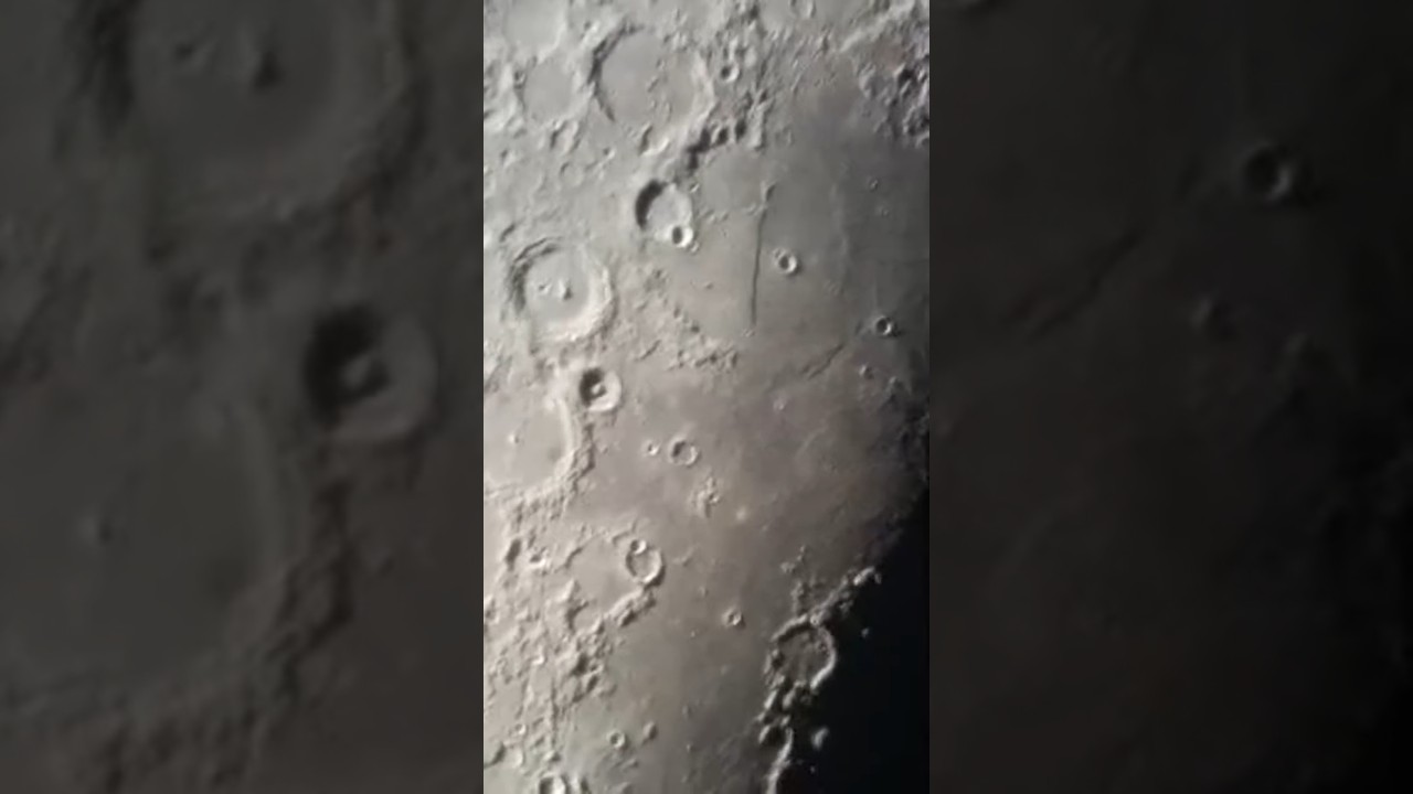 Une falaise sur la Lune vue au t&eacute;lescope !! #moon #planet #space #telescope #astro  #science