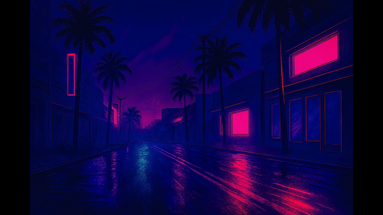 Synthwave Fields - Neon Silence