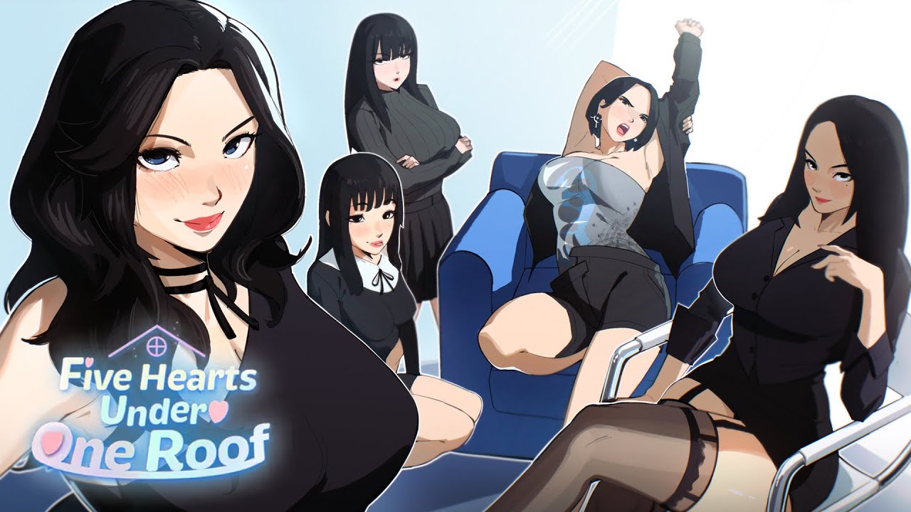We Played the WILDEST Korean Dating Sim! | Five Hearts Under One Roof [하숙생이 전부 미녀입니다만?] (Full Game)