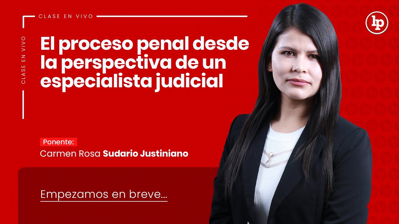 El proceso penal desde la perspectiva de un especialista judicial | Carmen Rosa Sudario Justiniano