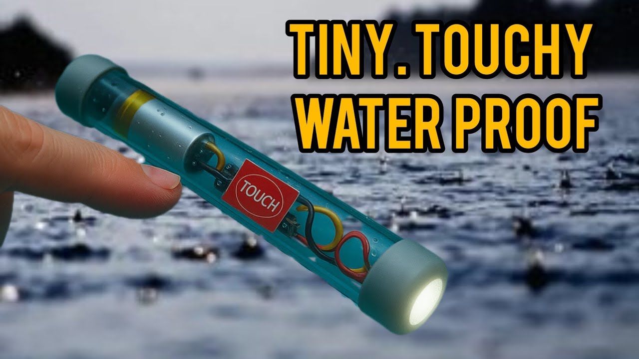 This Touch Flashlight Works Underwater! | DIY Waterproof Torch