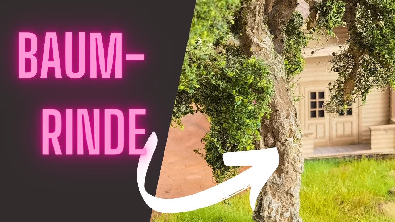 Krasse BAUMRINDE, für Modellbäume, selber herstellen!