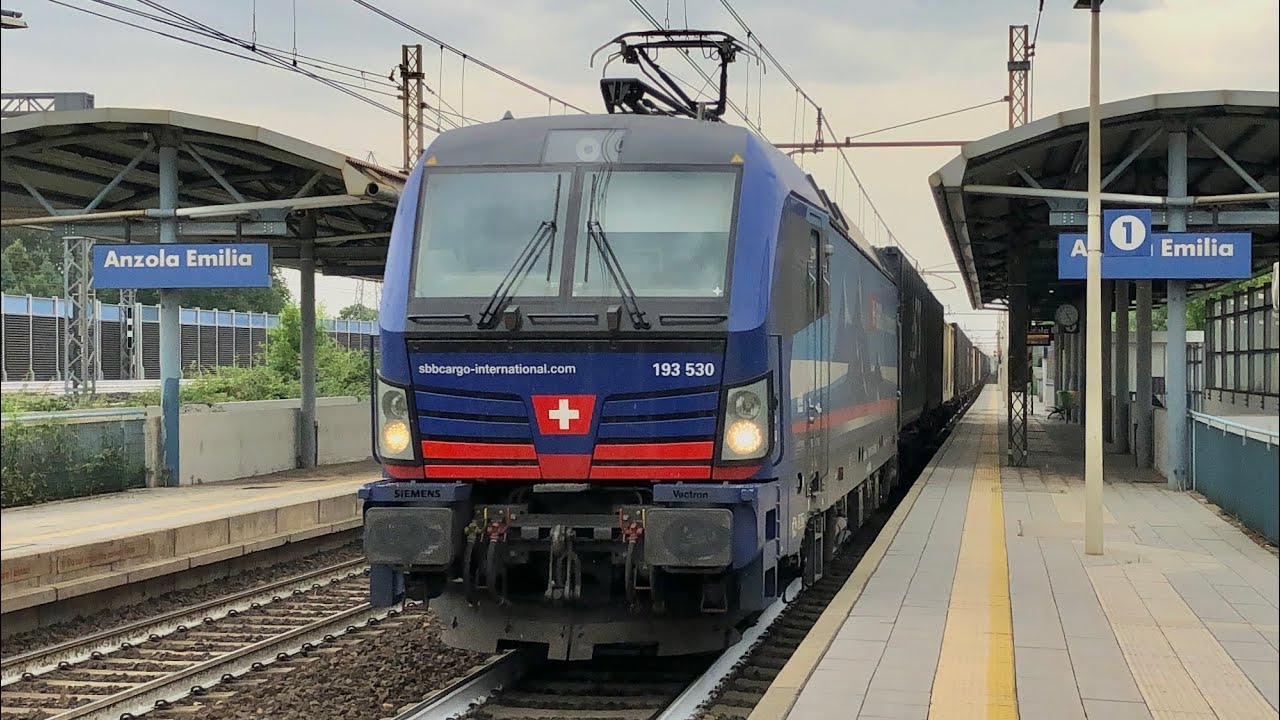 TRENI VELOCI E PARTICOLARI IN TRANSITO ALLA STAZIONE DI ANZOLA EMILIA: IF PRIVATE, RECUPERI E ALTRO!