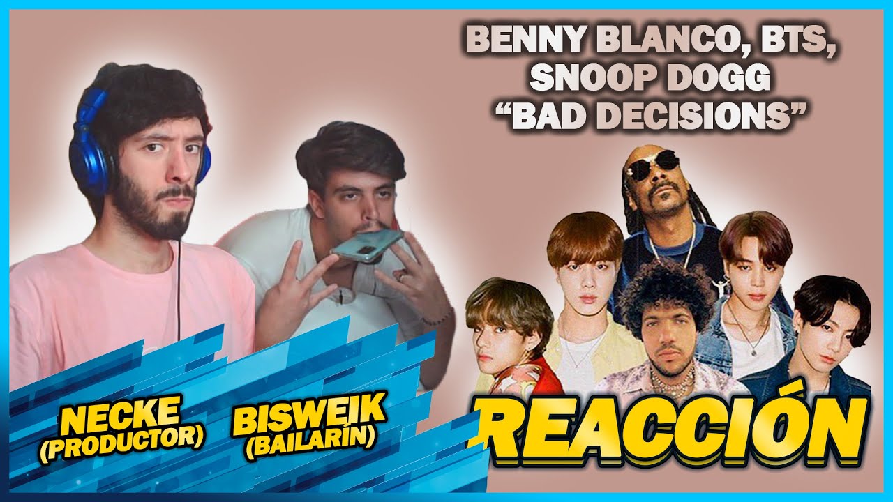 Benny Blanco, BTS & Snoop Dogg - Bad Decisions | 🌟 REACCIÓN PRODUCTOR y BAILARÍN 🌟 | 