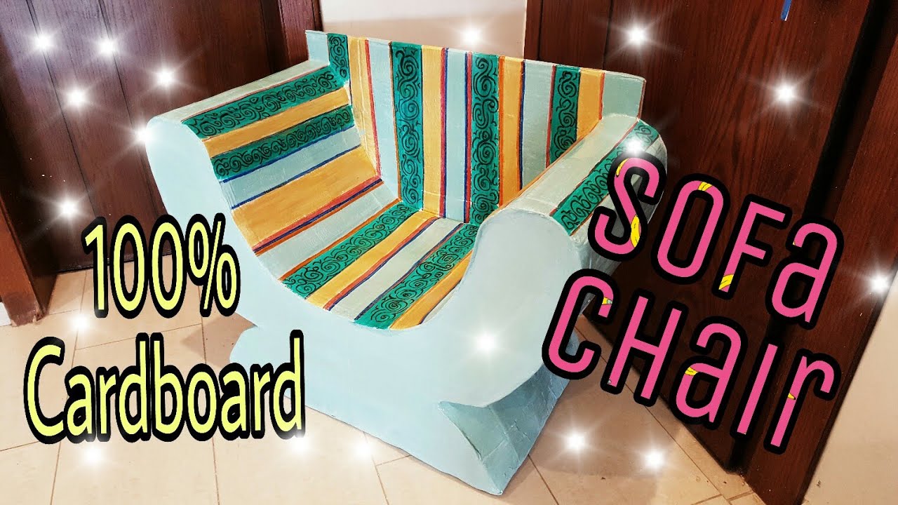 DIY: Cardboard Furniture/ Cardboard Chair/Sofa, how to make :