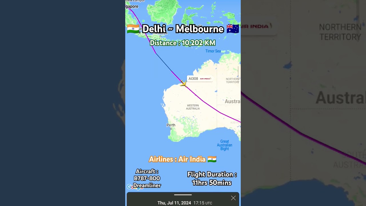 🇮🇳 Delhi ~ Melbourne 🇦🇺| AI308 (AIR INDIA)