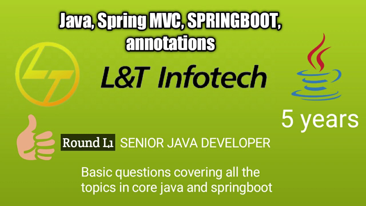 LNT Infotech java interview questions and answers | spring boot interview questions