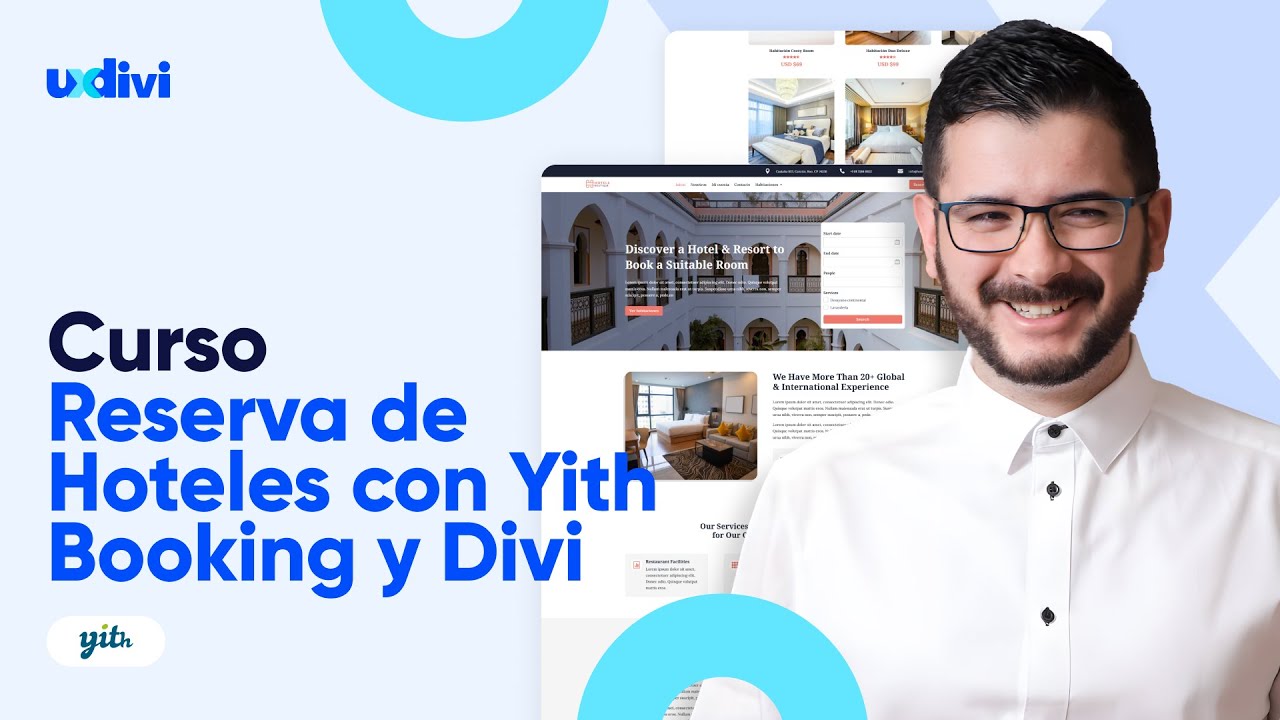 ✅ Curso de Hotel Booking con Yith Woocommerce y Divi ¡Disponible AHORA mismo en uxdivi.com! 😲