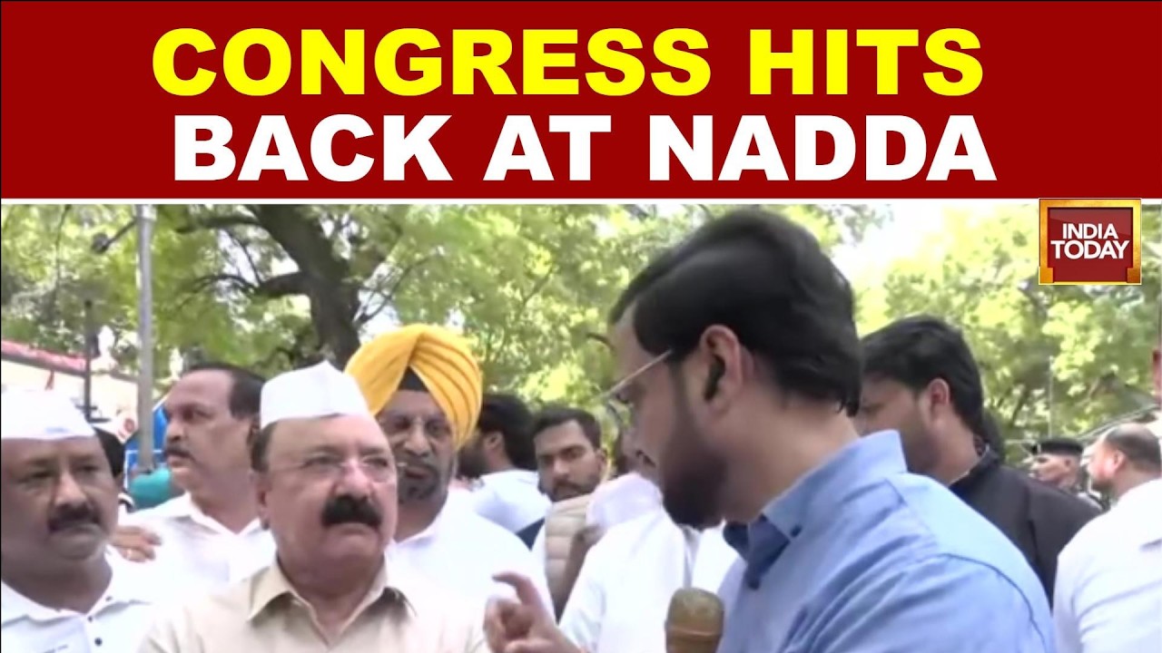 Congress Hits Back At JP Nadda Over Rahul Gandhi Protest, Demands FIR In Pellet Gun Case