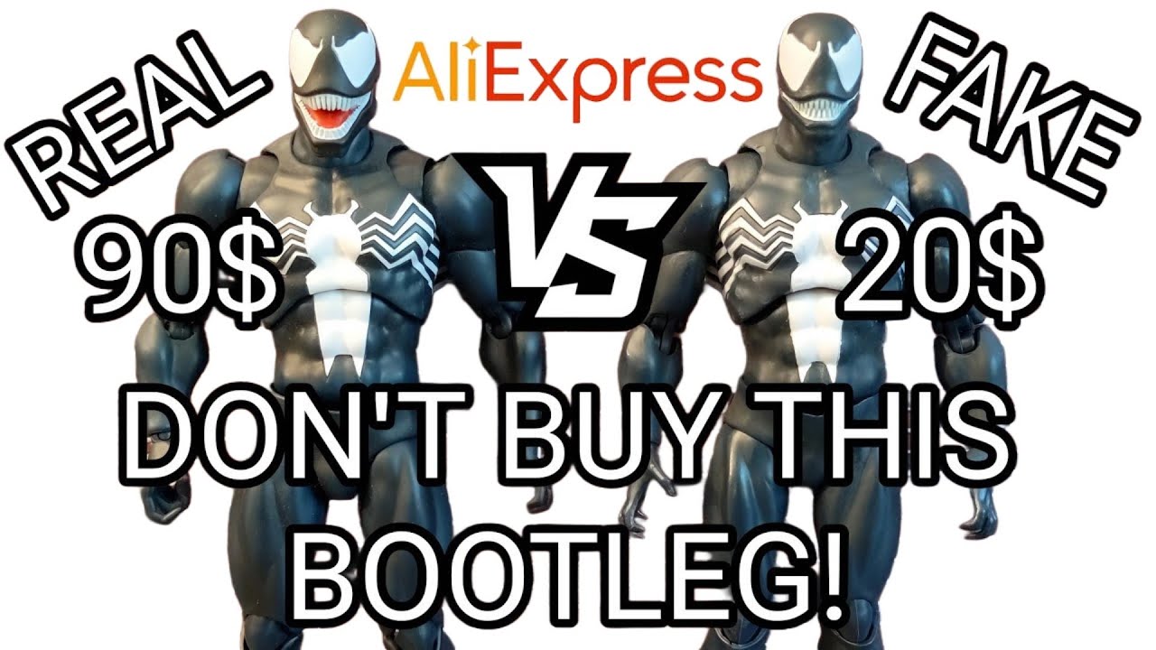 Mafex Bootleg/Knockoff Venom from Aliexpress (1/12 Action Figure Review and Comparison)