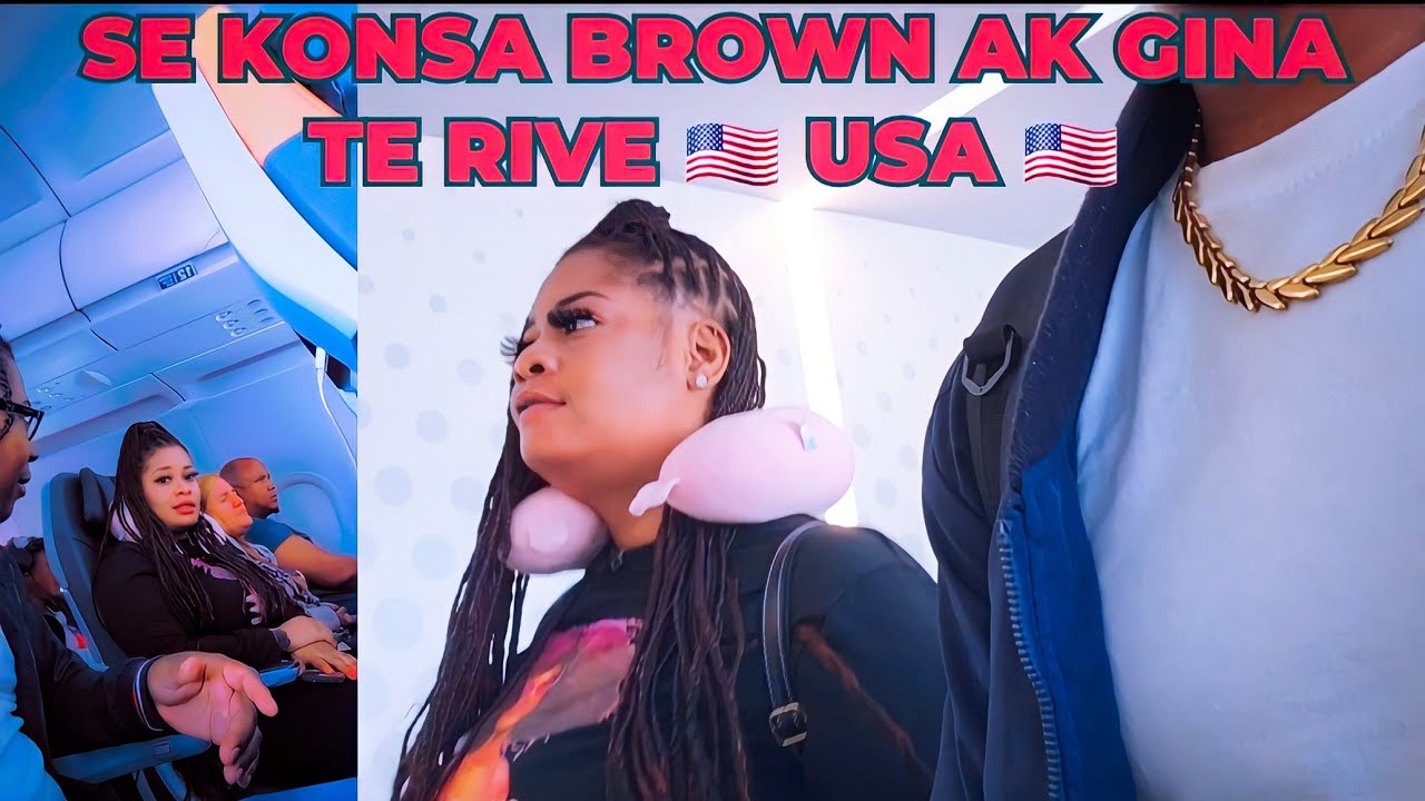 MEN TOUT DETAY VÒL BROWN AVÈK GINA POU 🇺🇸 USA 🇺🇸