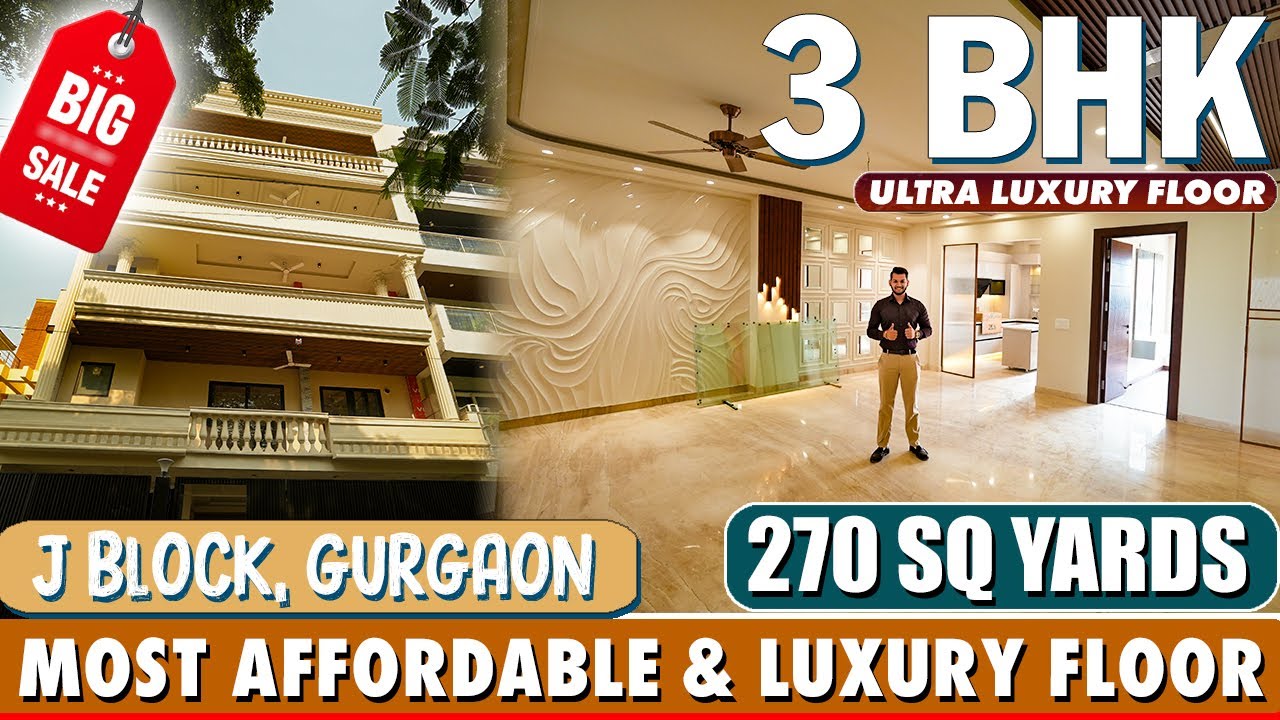 LUXURY 3BHK 270Sq Yards (FULL TOUR) In J Block Palam Vihar, Gurgaon Call us 9696100500 #realestate