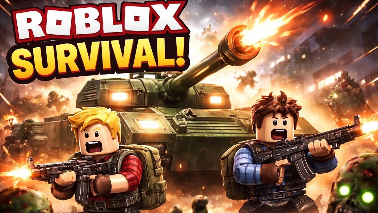 SURVIVAL TANK DI ROBLOX! 💥Bertahan dari Serangan 100 Player #roblox #gameviral #fyp #viral #trending