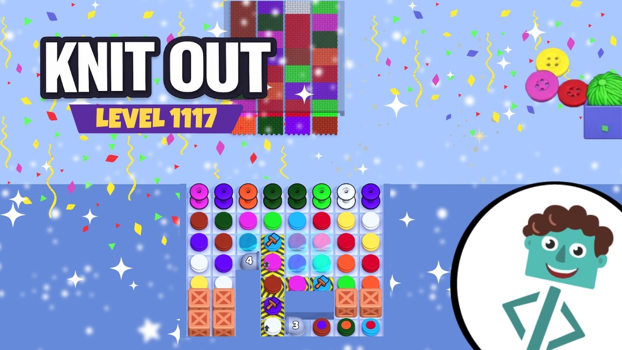 Knit Out Level 1117 | Walkthrough | No Boosters