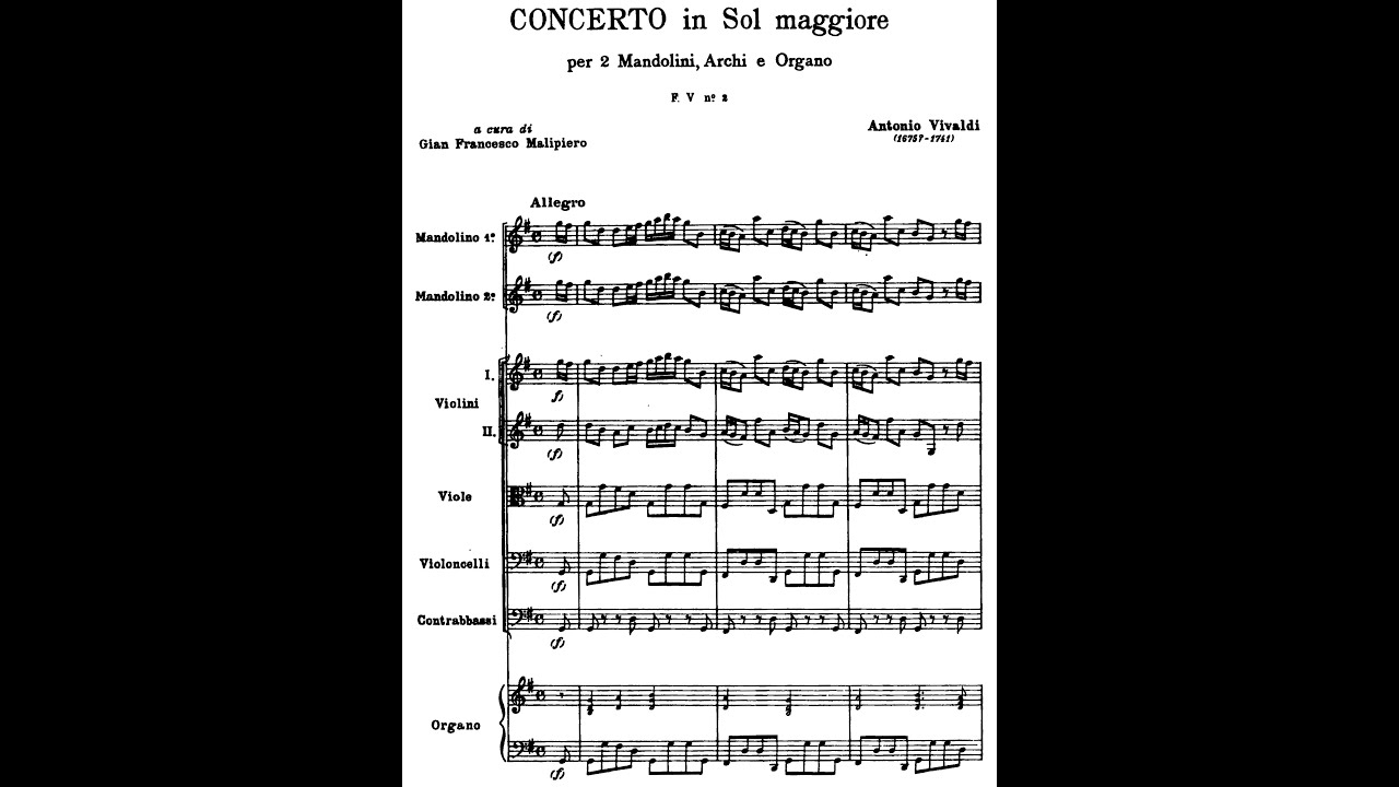 Antonio Vivaldi: Concerto for 2 Mandolins in G, RV 532 (Barrocade Ensemble)
