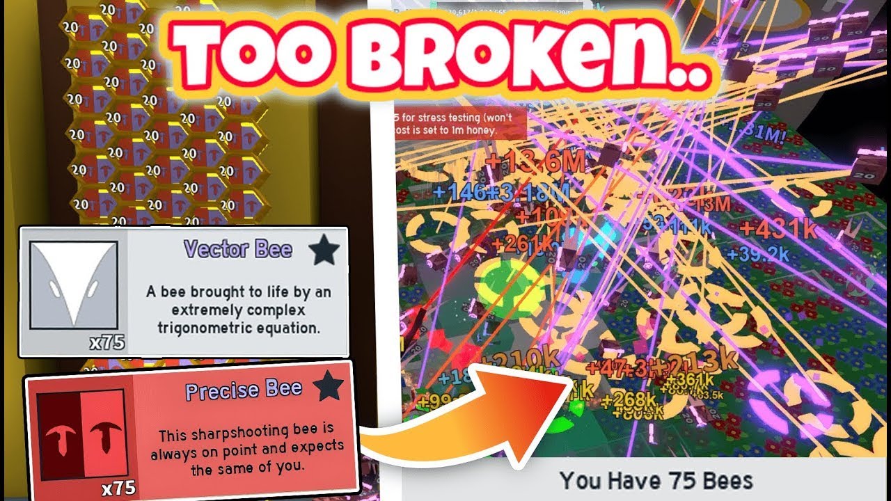 I got 75 Bees in Bee Swarm Simulator!