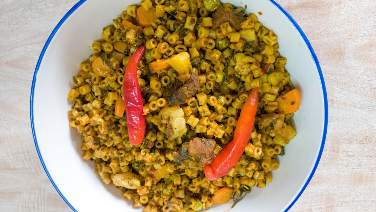 كوزينة سمية/مقرونة مفورة بالخضرة على طريقتي حاجة بنينة للشتوية وكلها بنة ومنفعة