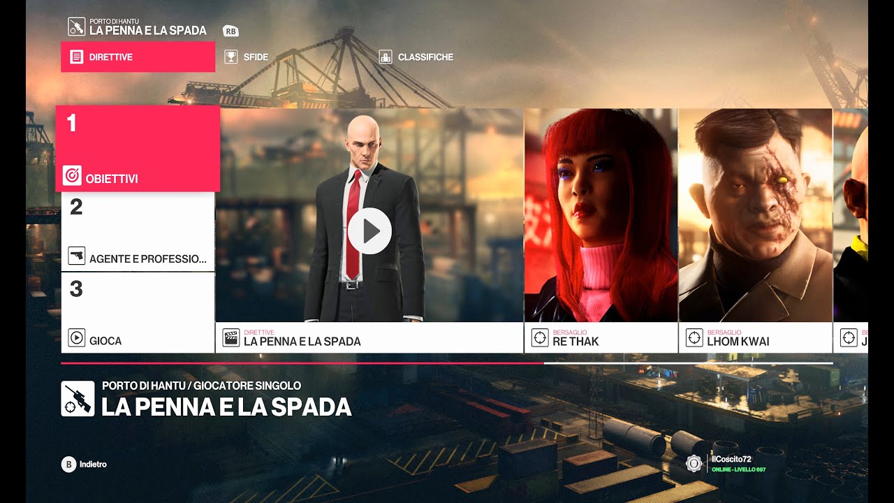 HITMAN 2 | Porto di Hantu | La penna e la spada | Grilletto facile, Topo a nove code