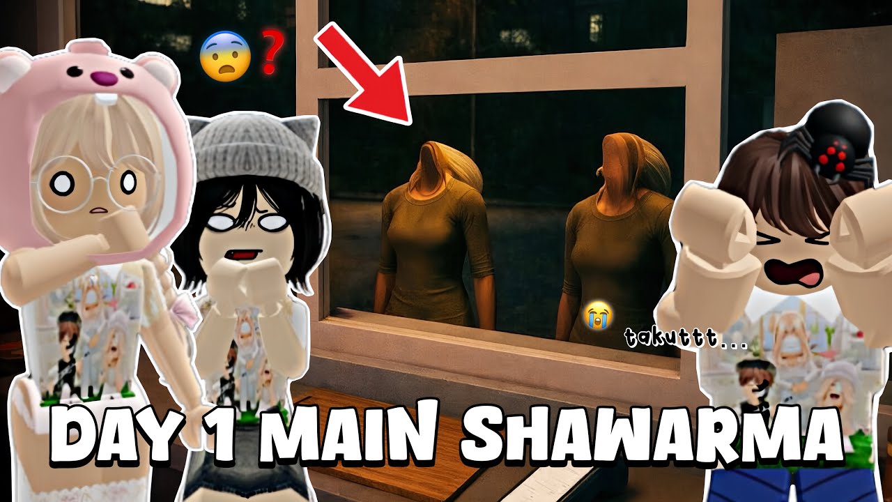 DAY 1 MAIN SHAWARMA KIOSK‼️ SEREM BANGET.. 😨 | Roblox Indonesia |