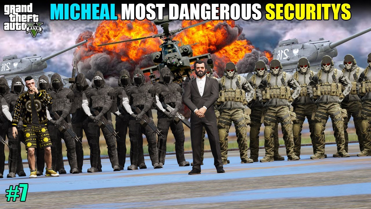 MICHAEL PLANNING FOR NEW DANGEROUS SECURITY | GTA V GAMEPLAY