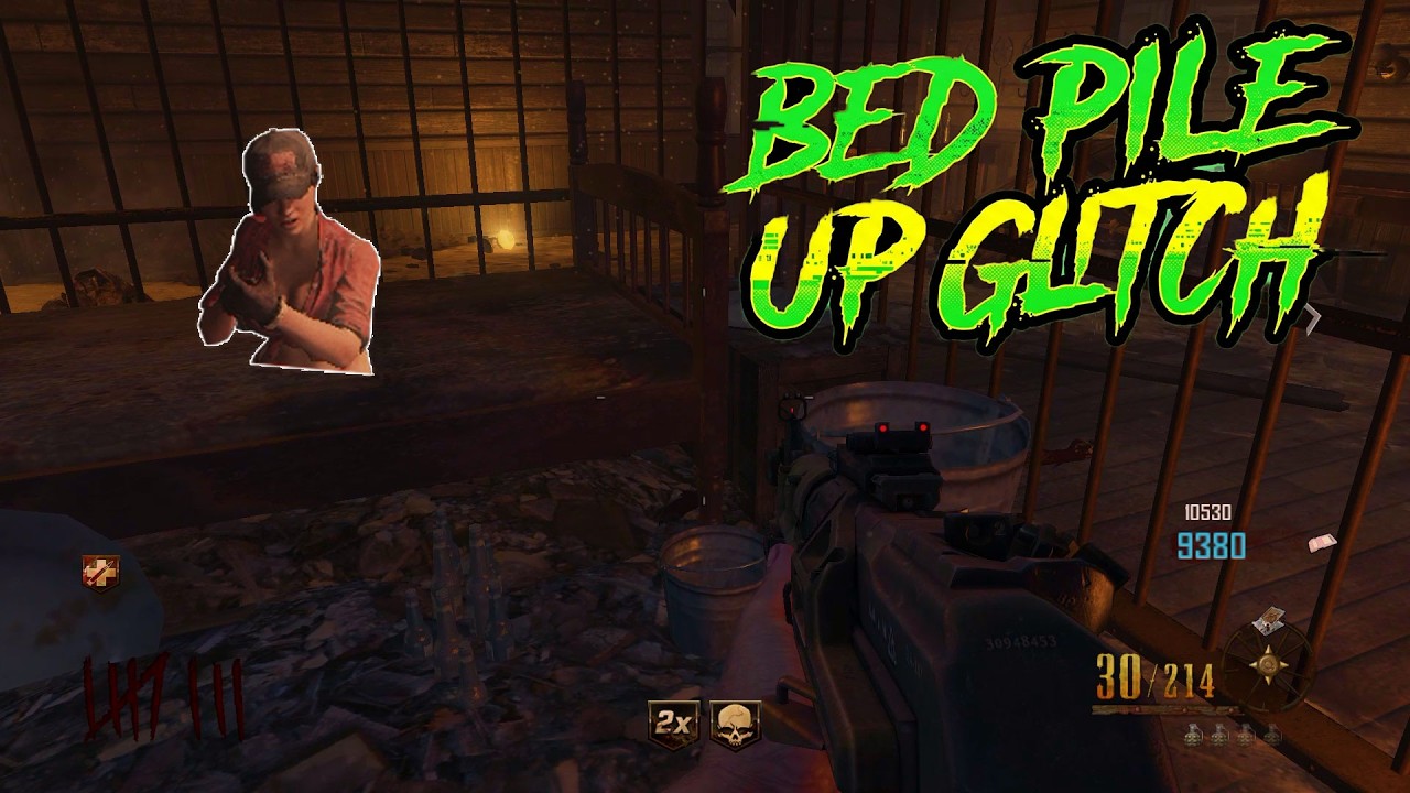 BO2 Glitches: Crazy Zombie Pile Up Glitch On BURIED | Black Ops 2 Zombie Glitches