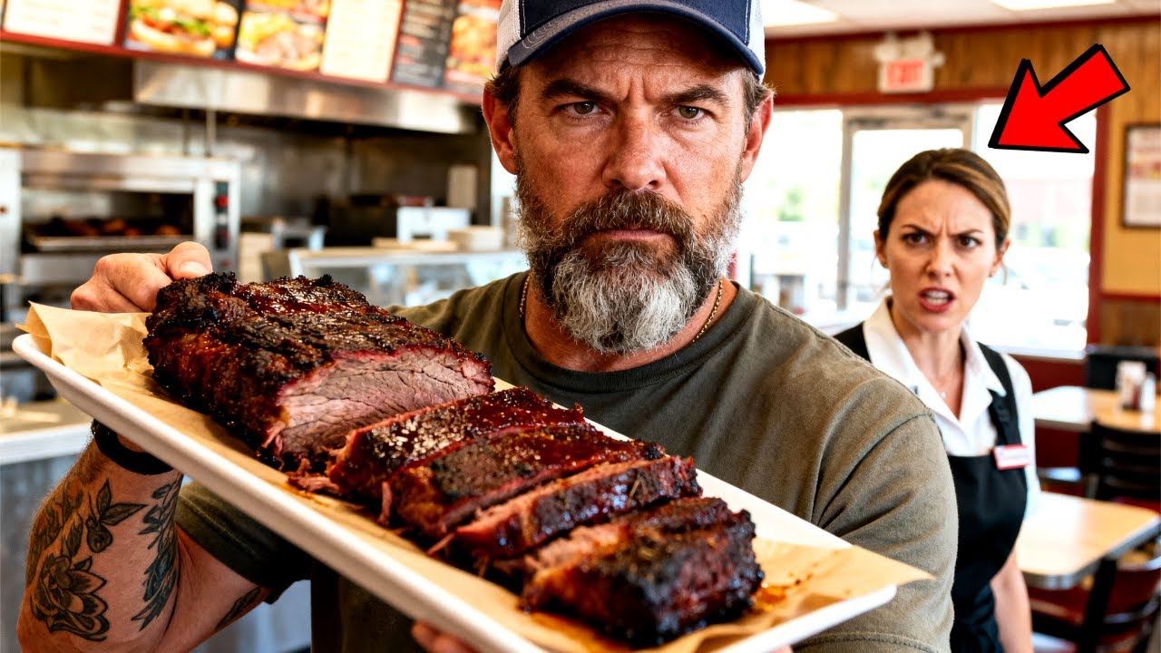 Undercover Boss Orders BBQ Brisket, Freezes When Waitress Say Smoke Flavor Comes From Chemical Spray