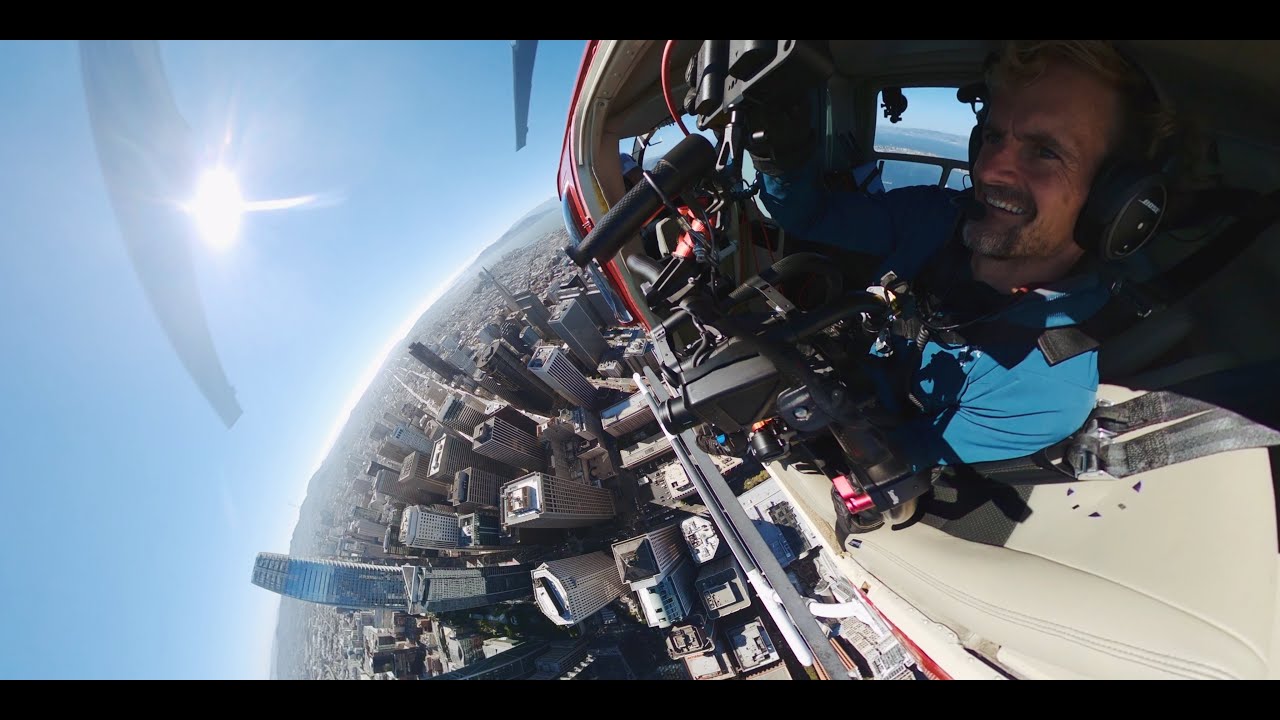 Filming San Francisco from a Helicopter