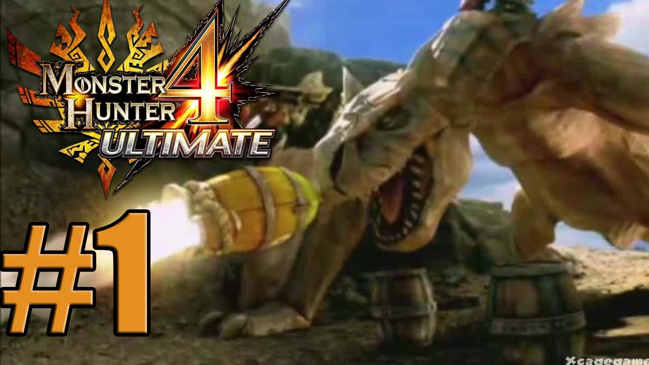 Monster Hunter 4 Ultimate - Walkthrough Gameplay Part 1 - First 25 Minutes [ 3DS ]