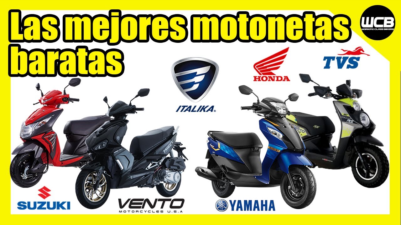 Top 7 Las mejores  MOTONETAS baratas en México || Menos de 30,000 MXN