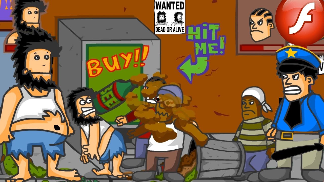 Hobo 3 Wanted - Full Walkthrough - Crazy Flash Game