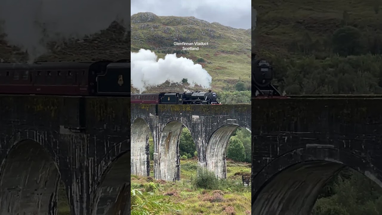 So happy we got to witness the Jacobite steam train. (Hogwarts express) 