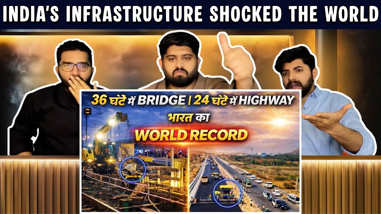 Pakistani reaction on “India’s Infrastructure Shocked the World | 36-Hour Railway Bridge 🔥