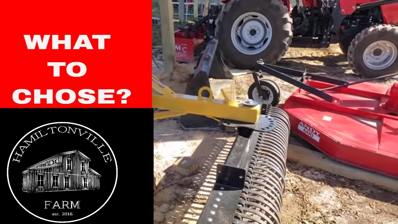 Essential Tractor implements for a beginner Hobby Farm..Mahindra Tractor edition