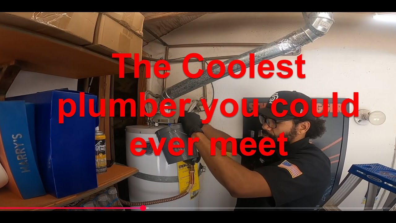 Plumber visit to replace water heater supply line