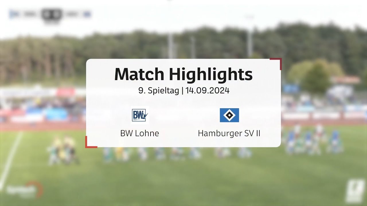 3:2 Sieg für Lohne nach wildem Spielverlauf gegen HSV II I Regionalliga Nord 9. Spieltag