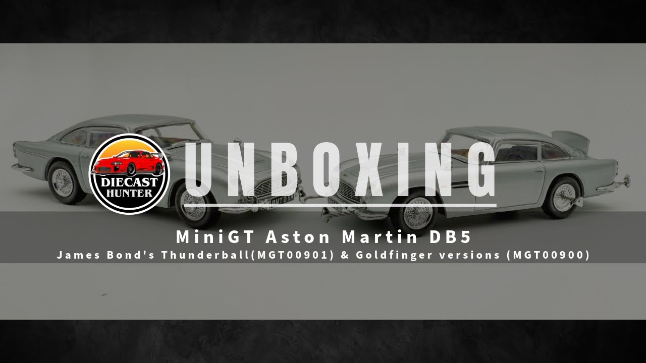 Mini GT Aston Martin DB5 Unboxing – James Bond’s Goldfinger & Thunderball 1/64 Scale Diecast Cars