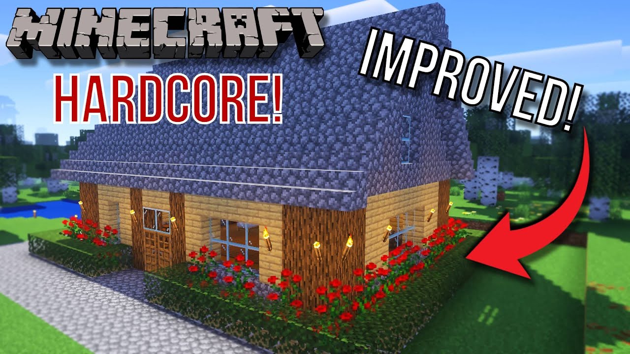 Simple House Build Additions! Minecraft Hardcore Part 3!