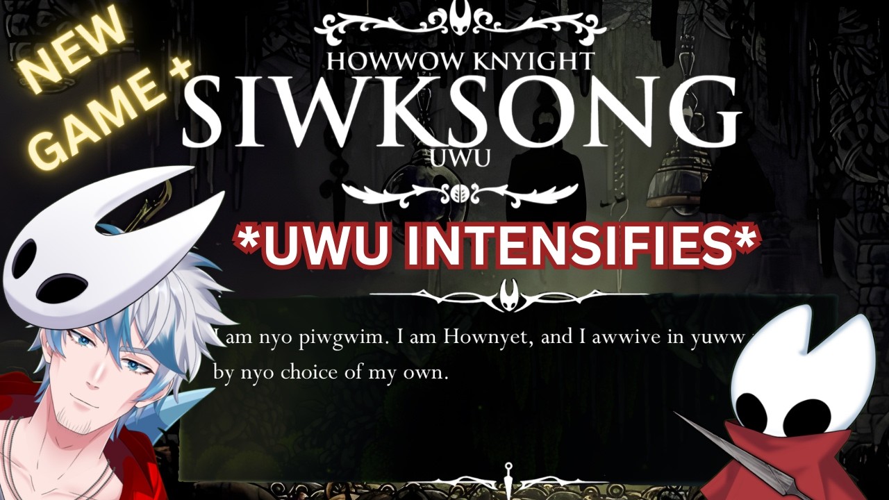 (Vertical) HOWWOW KNYIGHT: SIWKSONG NEW GAME PWUS! (Hollow Knight: Silksong)