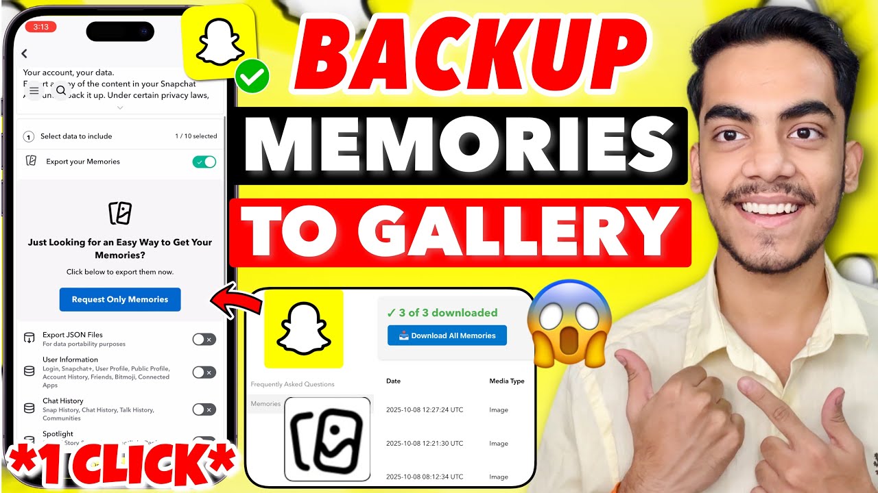 Backup Snapchat Memories | Snapchat Memories Backup Kaise Kare | Backup Snapchat Photos