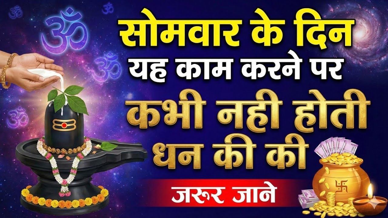 सोमवार के दिन यह काम करने पर कभी नही होती धन की कमी।। Prerak prashng