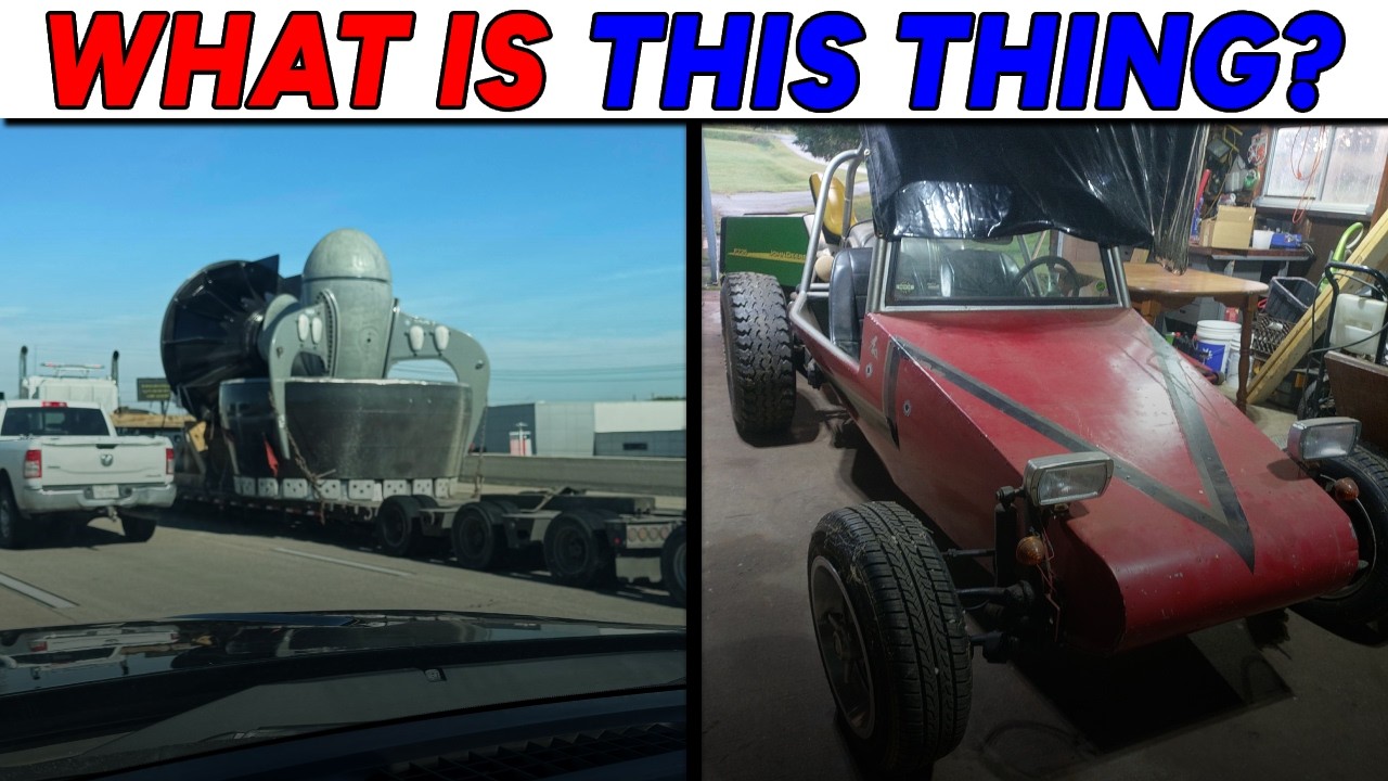 What Is This MYSTERIOUS Massive Machine On The Highway And This Red Buggy? (60+ Finds)