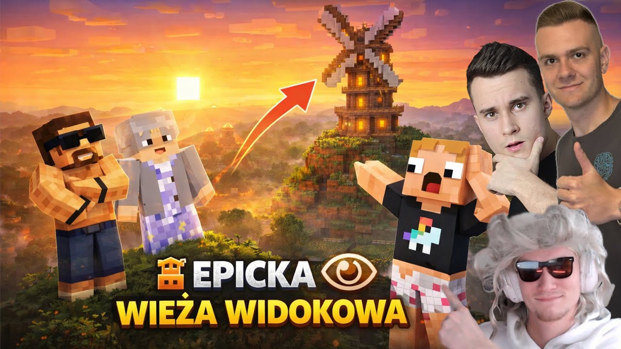 BUDUJĘ PIĘKNĄ WIEŻĘ WIDOKOWĄ🌄ALE TO EPICKO WYGLĄDA 🤯*ZAGUBIONY MINECRAFT*