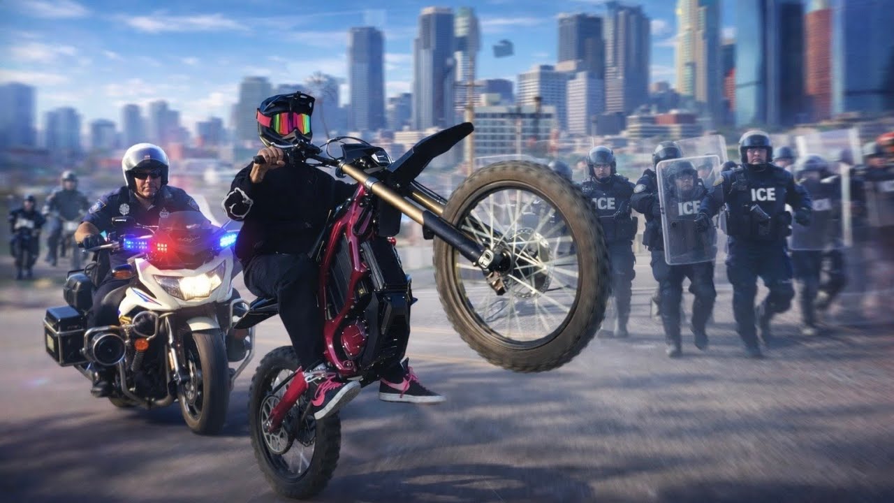 I rode my E-bike through a ICE protest