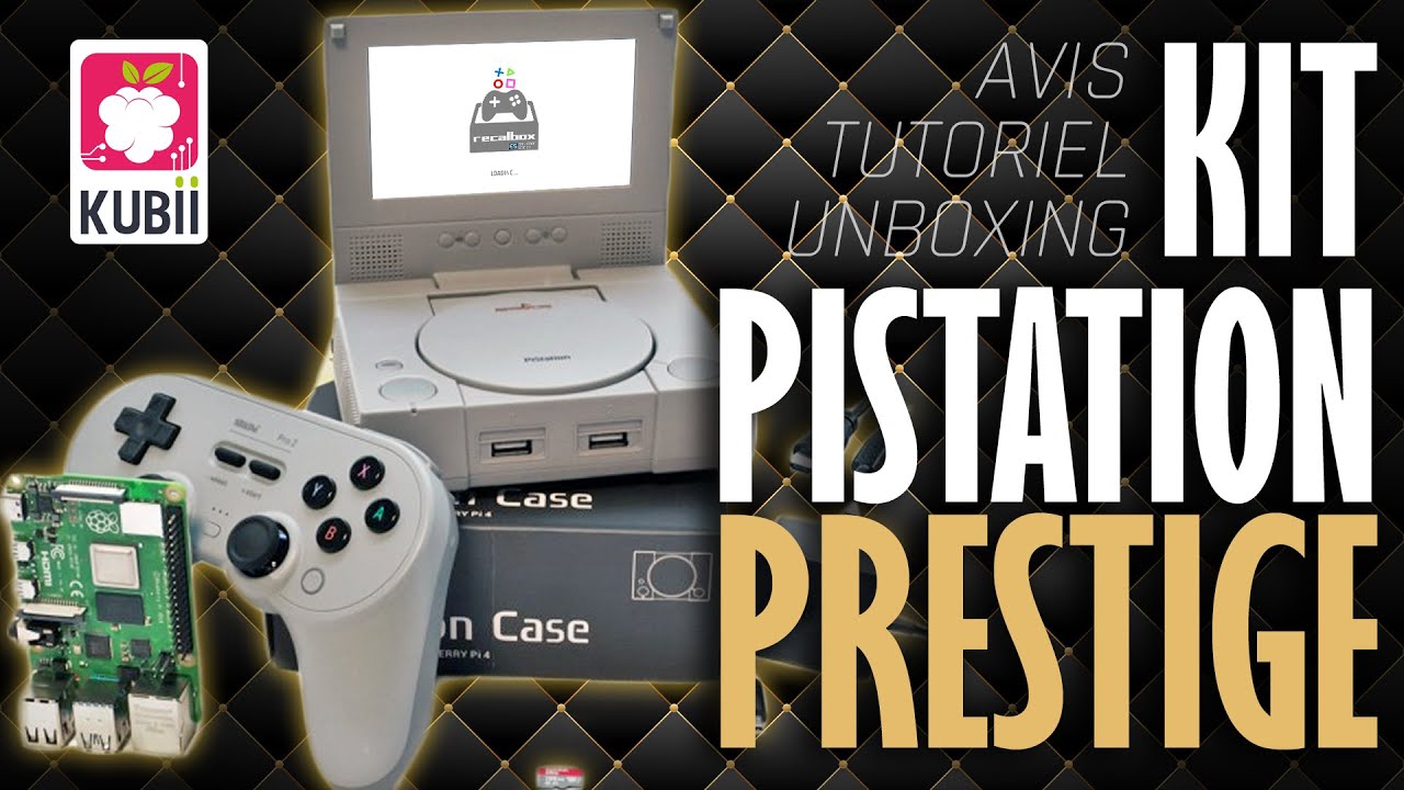 TEST KIT PISTATION PRESTIGE (Pi4, écran, manette 8bitdo Pro2...) de chez KUBII !
