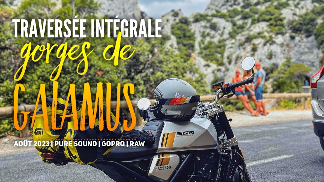 Traversée des Gorges de Galamus à Moto Août 2023 Pure Sound GoPro Raw