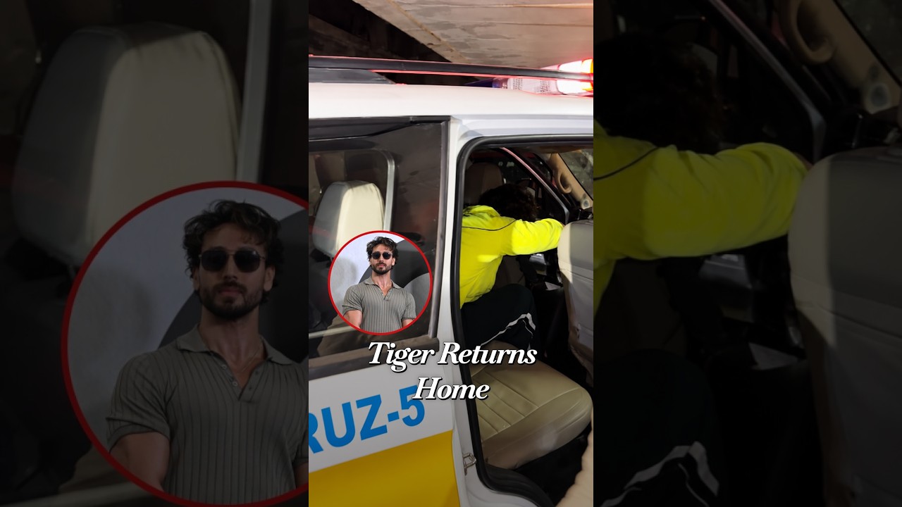 Tiger Shroff Arrives Home After Mumbai Firing Incident