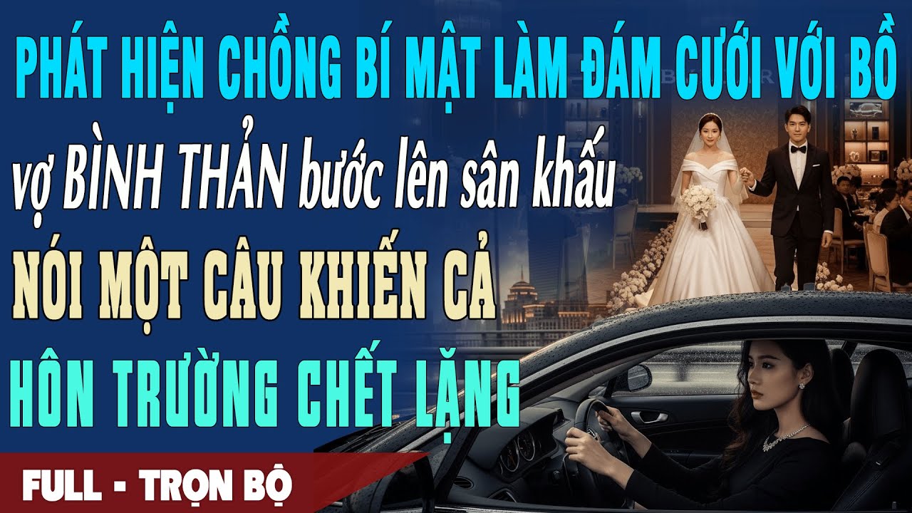 ❤️Chồng BÍ MẬT LÀM ĐÁM CƯỚI với bồ vợ BÌNH THẢN lên sân khấu NÓI 1 CÂU khiến cả hôn trường CHẾT LẶNG